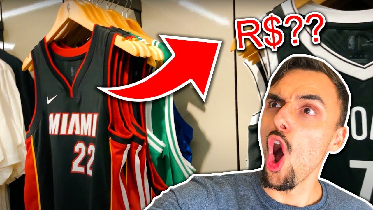 Quanto custa uma camisa da NBA original? Tour pela LOJA DA NBA de São Paulo da Galeria do Rock!!!