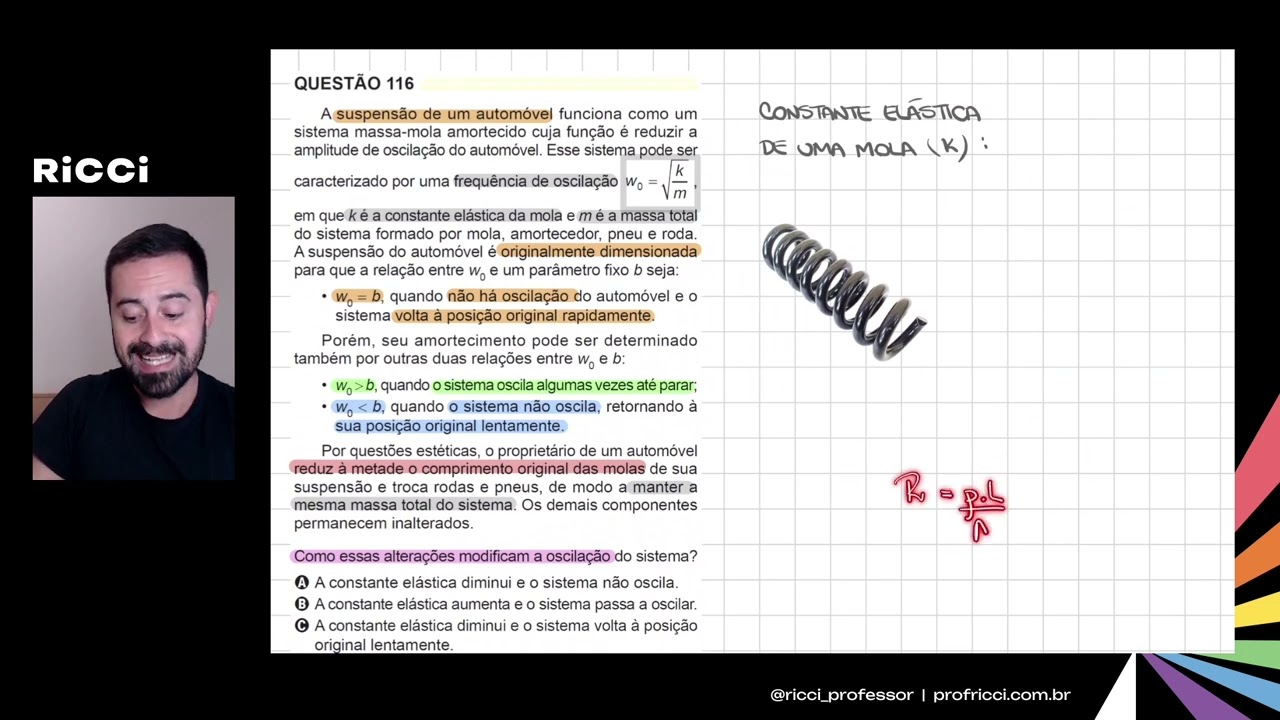 [Dinâmica] ENEM PPL 2024 | Questão 116 (Caderno Amarelo)