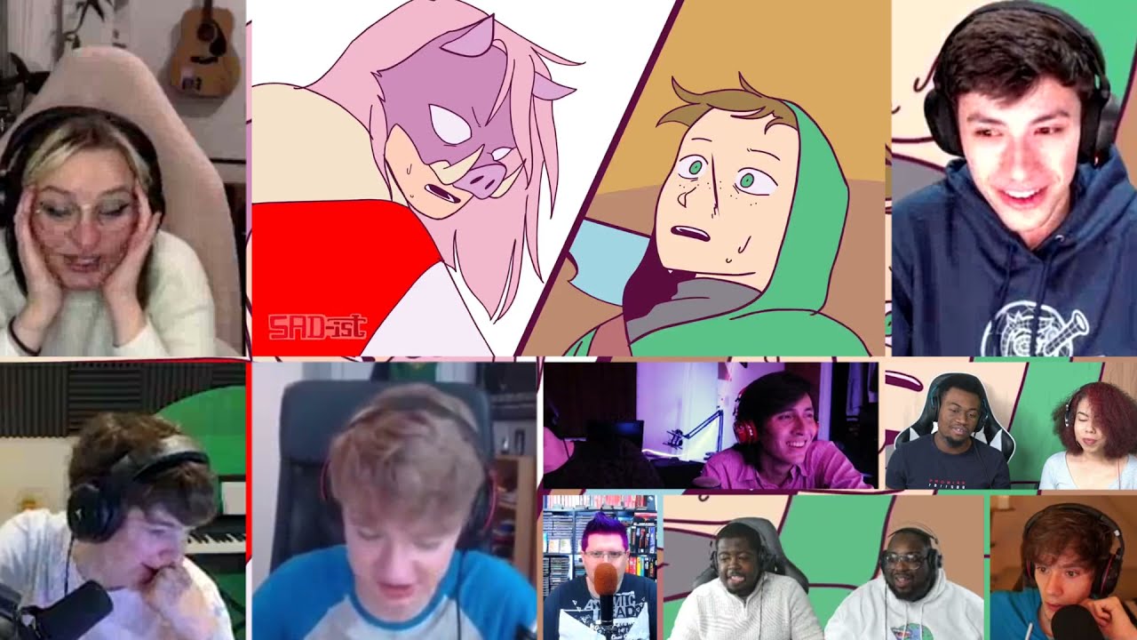 Dream vs Technoblade Animation [REACTION MASH-UP]#1418