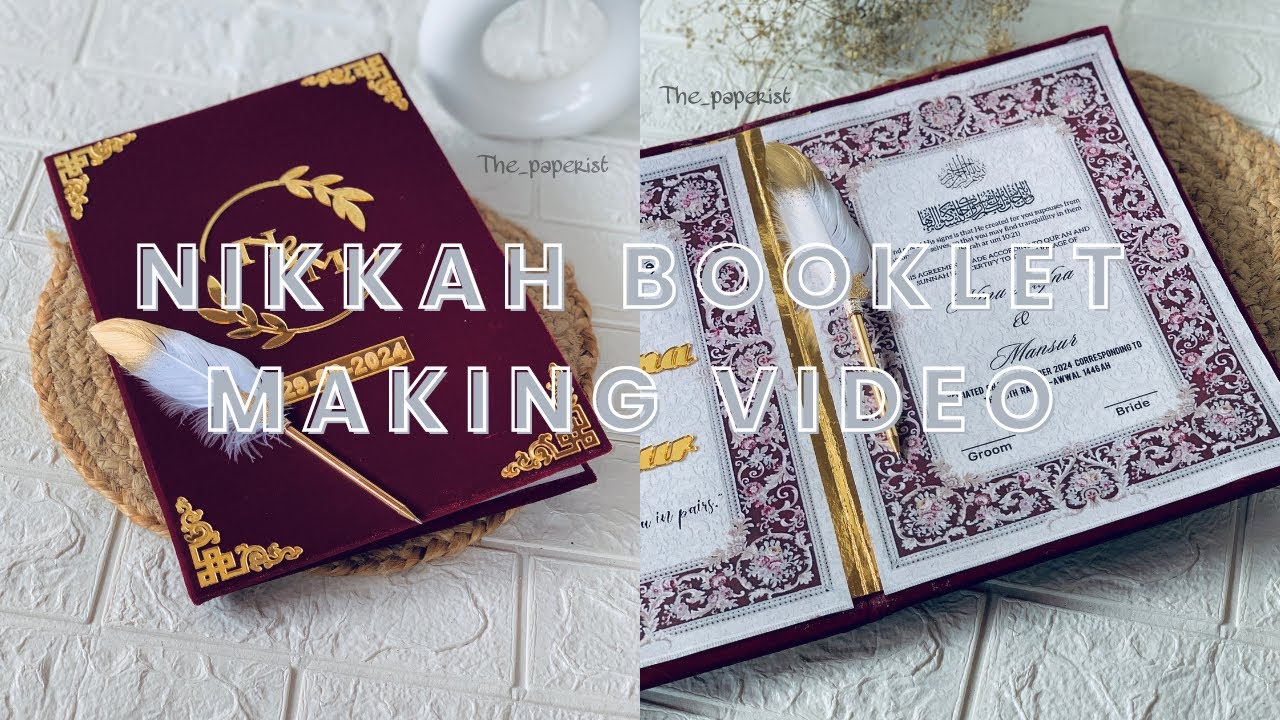 Nikkah Booklet Making video| Malayalam tutorial 