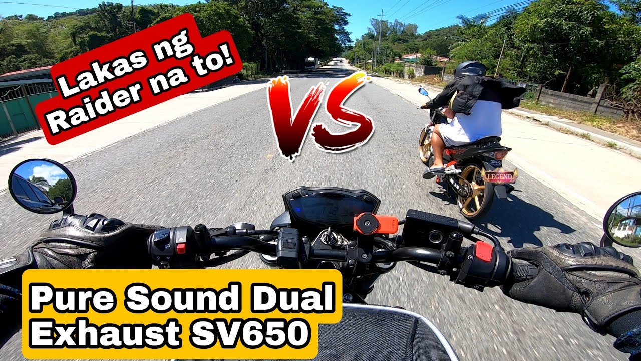 Suzuki SV650 Pure Sound Dual Exhaust POV 2k Resolution