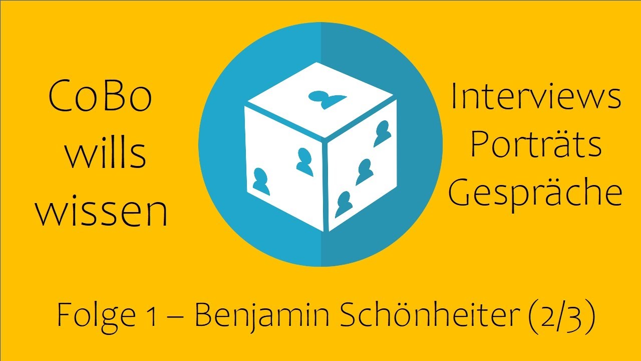 CoBo wills wissen - Folge 1: Benjamin Sch&ouml;nheiter Teil 2/3 - Interviews, Portr&auml;ts und Gespr&auml;che