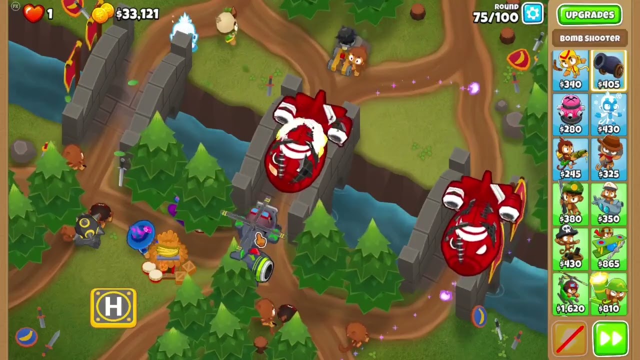 Ravine Heroless Black Border CHIMPS | BTD6 Update 49.2