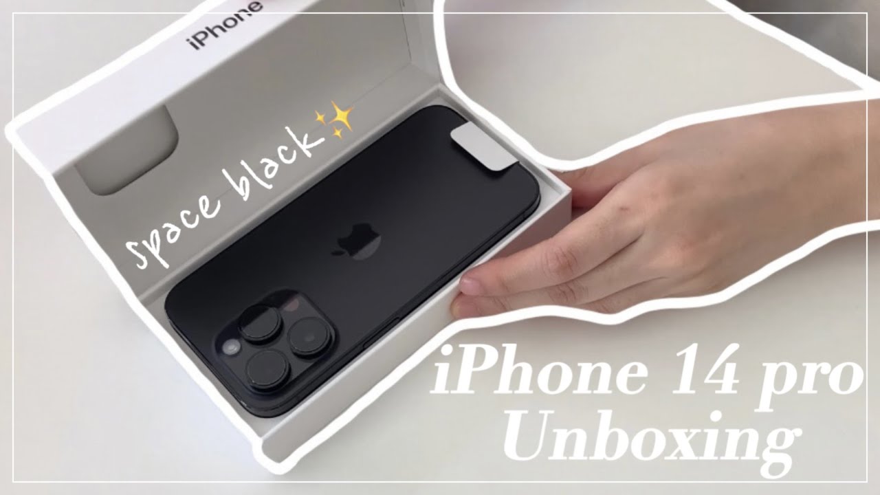 현실적인 아이폰 14 프로 언박싱📱 | iPhone 14 Pro Unboxing (space black)