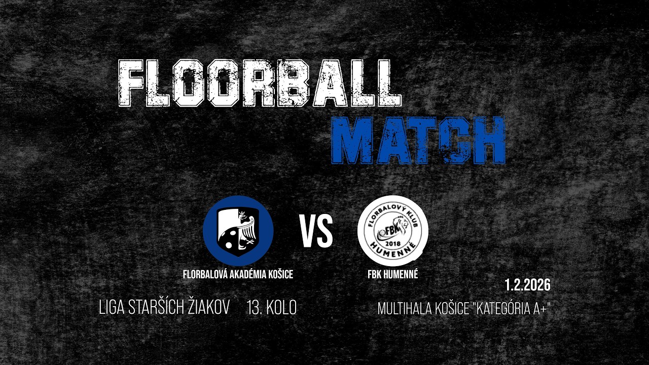 Florbalová Akadémia Košice vs FBK Humenné