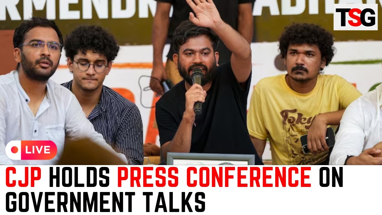 Cjp Press conference LIVE : CJP Address Media on JP Nadda Meeting and Sonam Wangchuk Fast | TSG