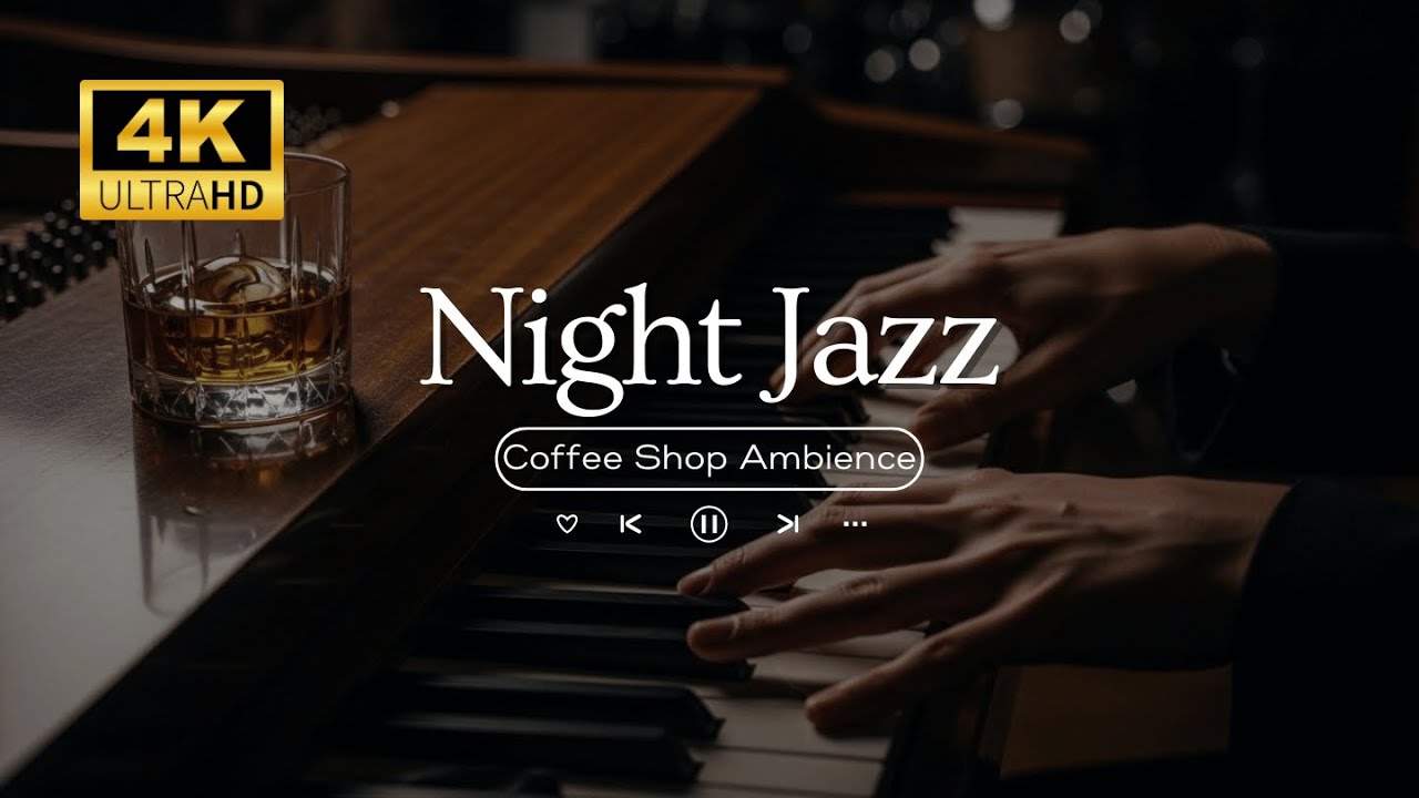 Jazz Piano & Fireplace 🔥 - Warm Cozy Piano Jazz For Winter Night Sleep & Relaxation
