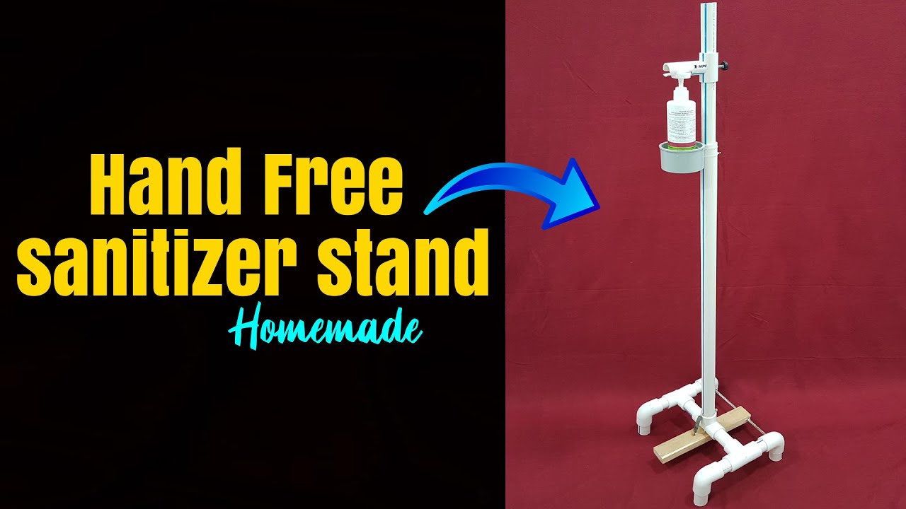 How to Make Hand Free Sanitizer Stand using PVC Pipes very Easy