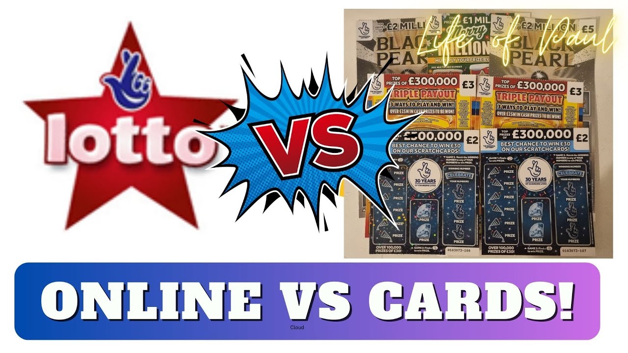 National lottery scratch cards vs online instant games.