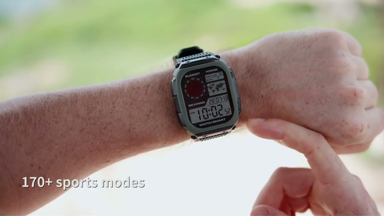 DM66 GPS Smartwatch | Offline Maps, GPS Navigation, 170+ Sports Modes & 5ATM