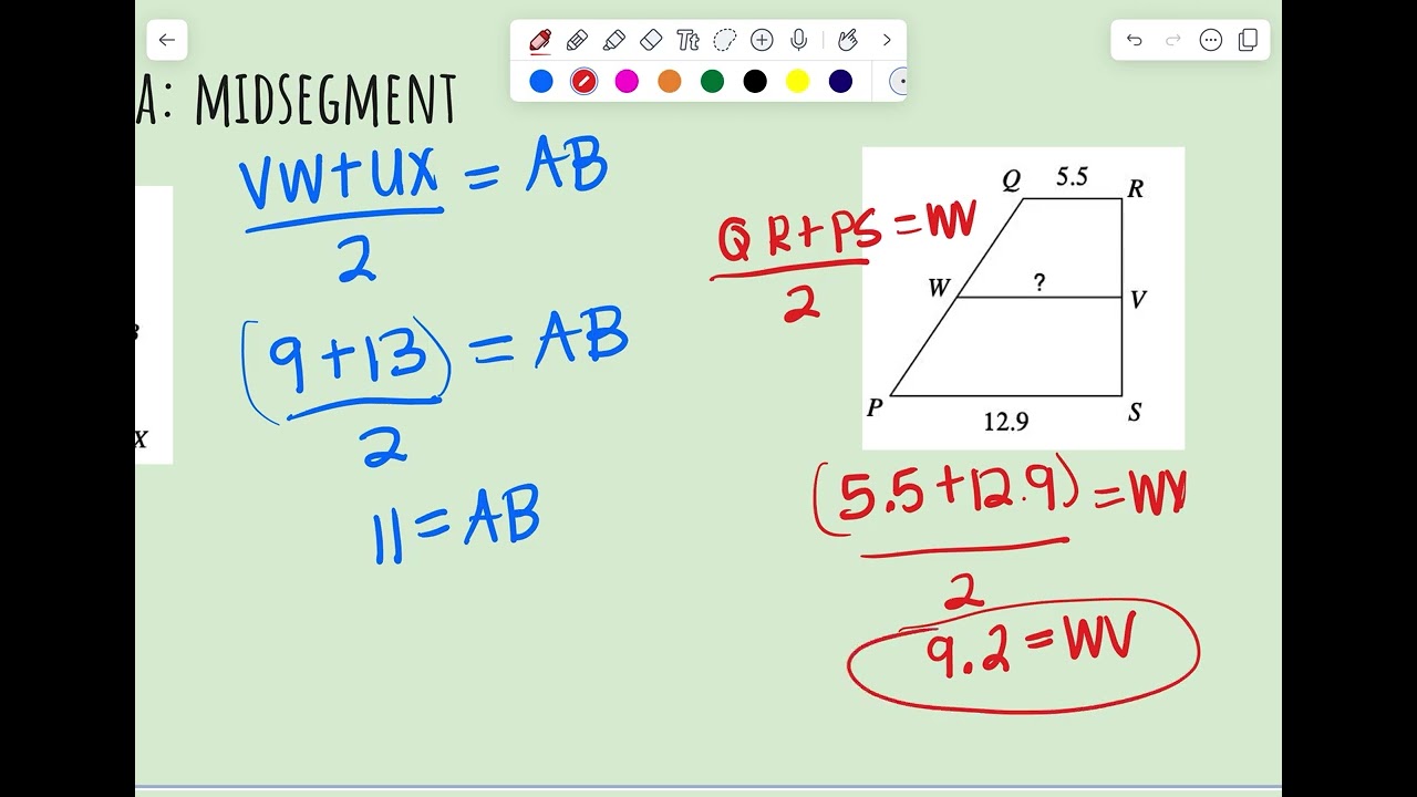 Properties of Trapezoids