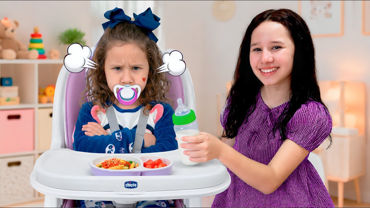 Valentina zostaje nianią dla swojej młodszej siostry 👶