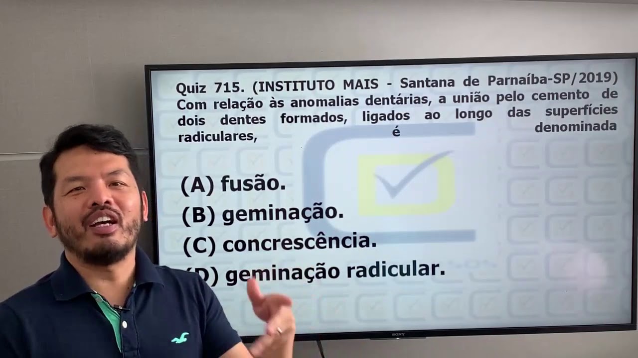 Anomalias dentárias - Quiz #715 CD Concursos. Banca Instituto Mais.
