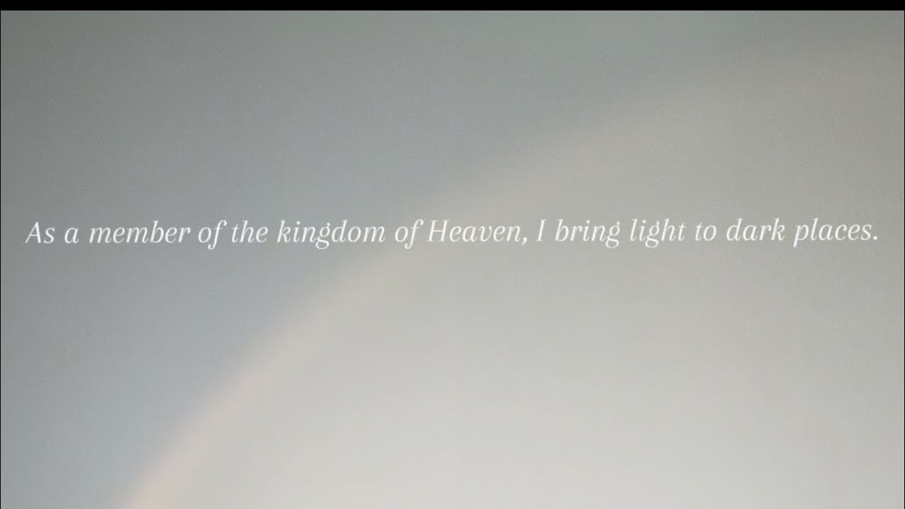 be the light.