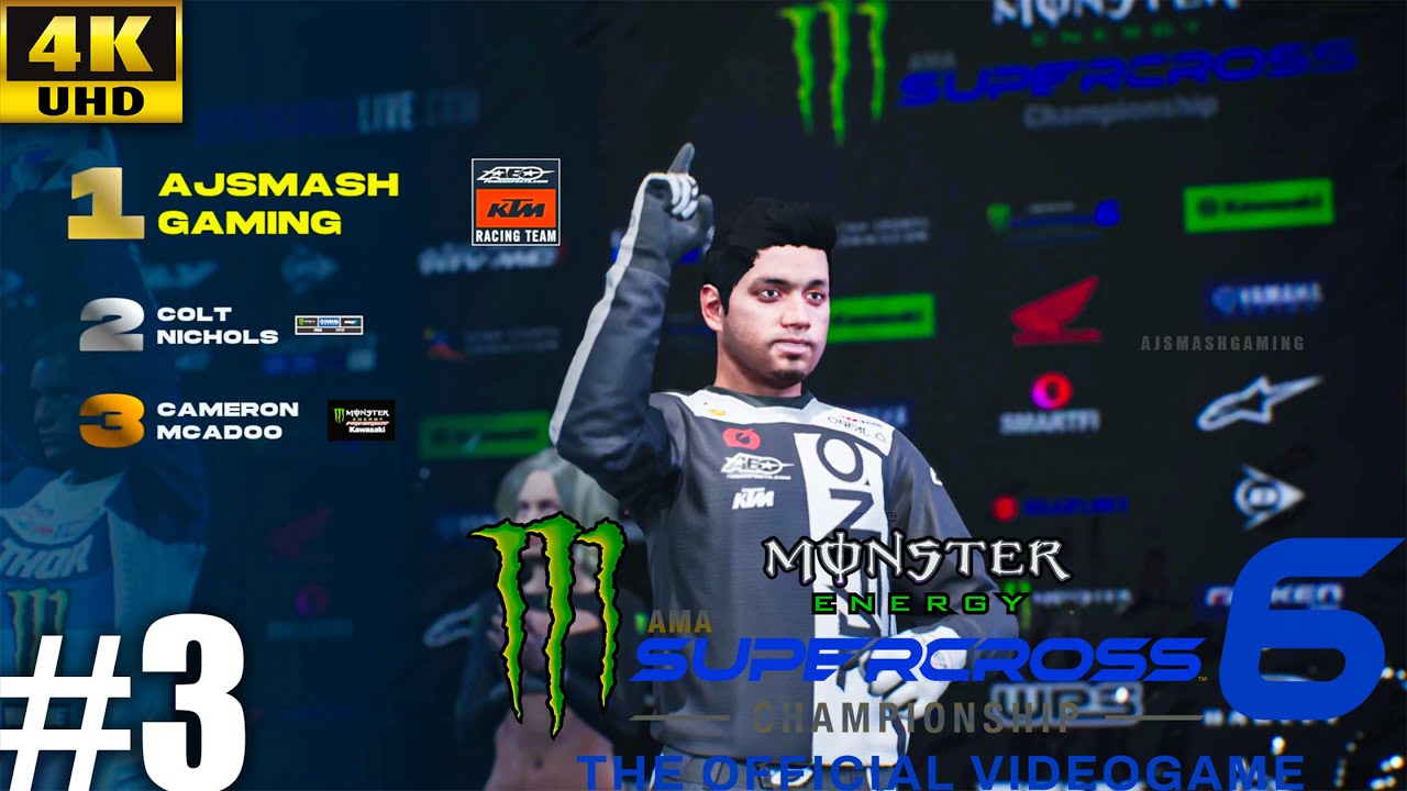 Monster Energy Supercross 6|GAMEPLAY WALKTHROUGH|Part -2 FirstEvent[4KUHD] 