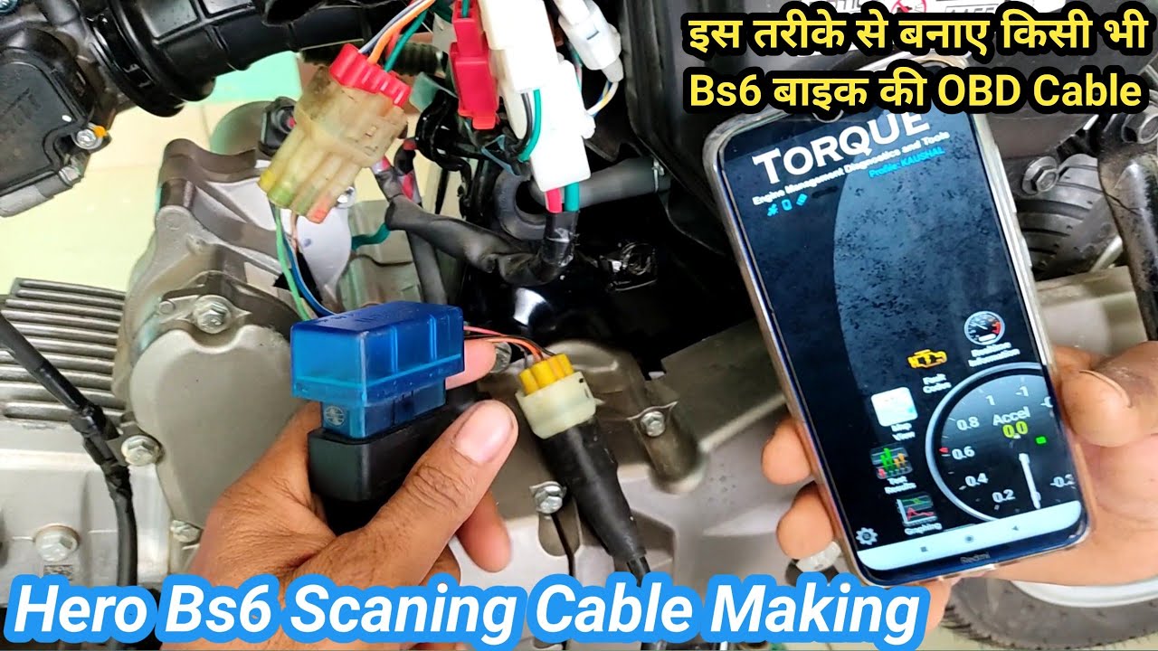 Hero Bs6 Bike Obd cable/हीरो मोटरबाइक obd स्कैनर cable कैसे बनाये