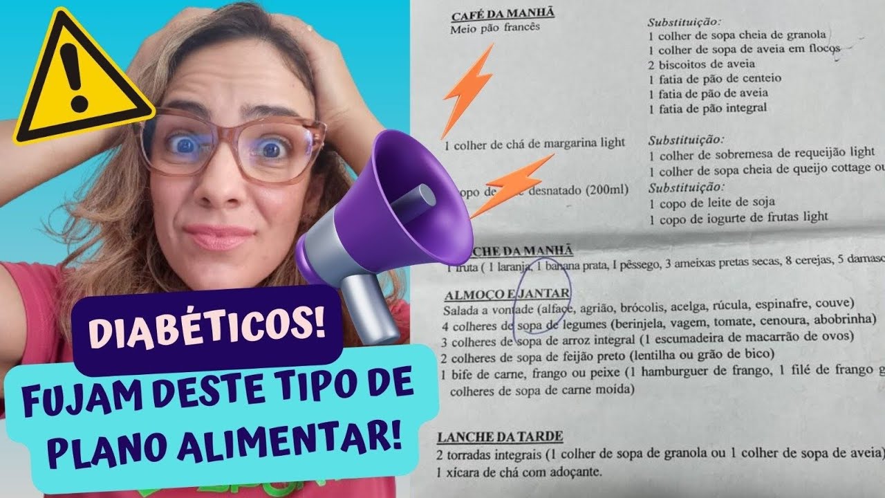 Diabéticos! Fujam Deste Tipo De Plano Alimentar! 👀