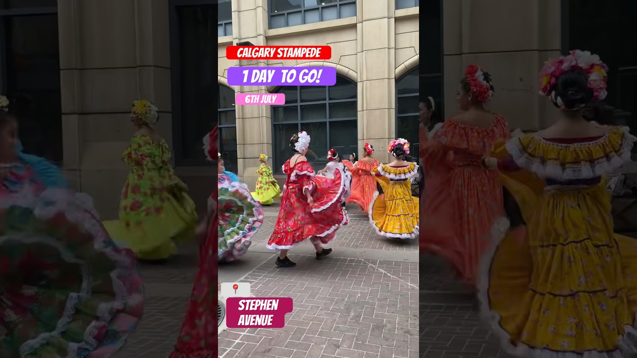 Calgary Stampede - Just one Day to Go and celebrations begin at Stephen Avenue! #calgary #canada