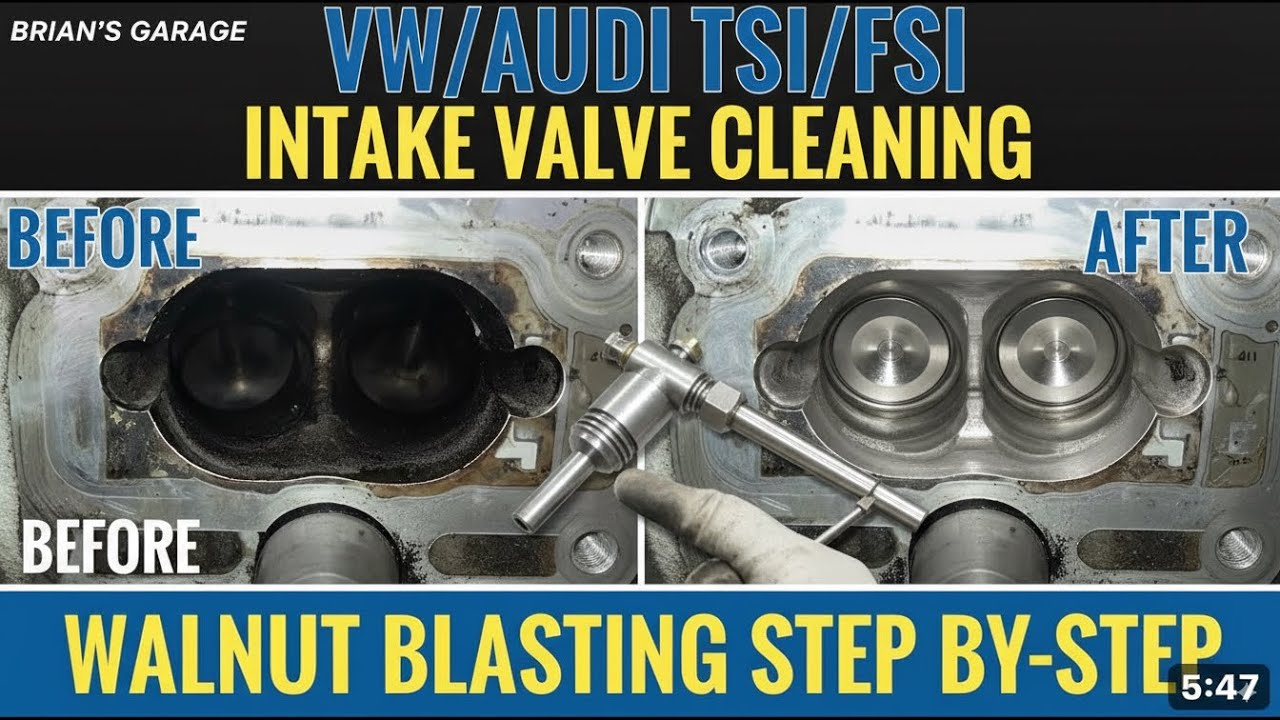 How To Clean Intake Valves On A Volkswagen/Audi Direct Injection Engine