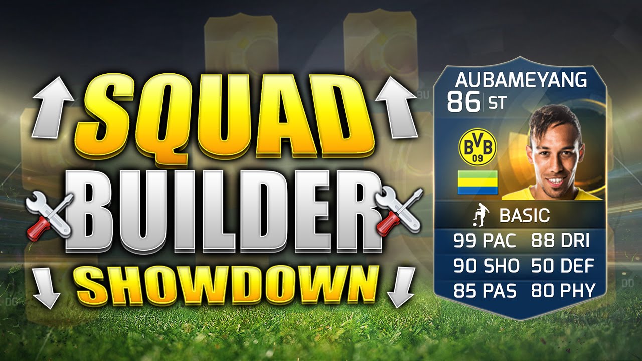 FIFA 15 SQUAD BUILDER SHOWDOWN!!! TOTS AUBAMEYANG!!! The Fastest Player In Fifa Squad Builder Duel