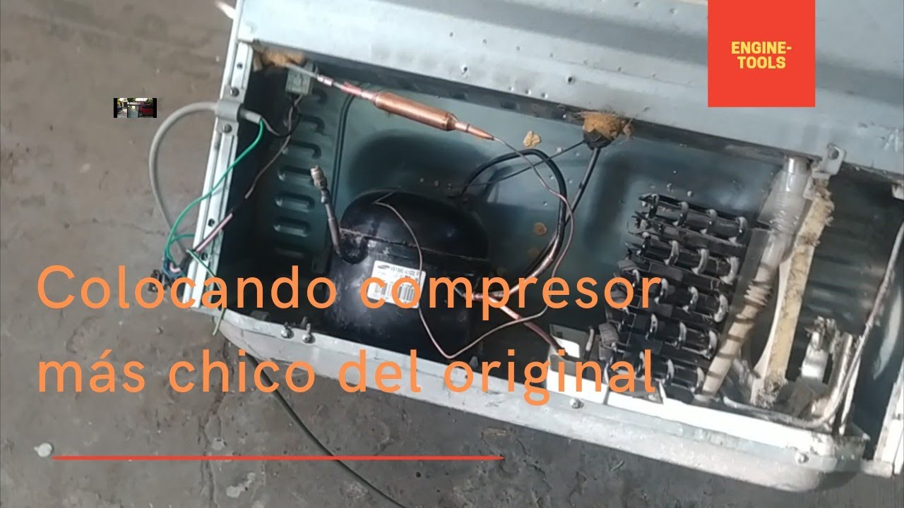 EXPERIMENTO DE TALLER que pasa si ponemos un compresor mas chico del que debe lleva un refrigerador
