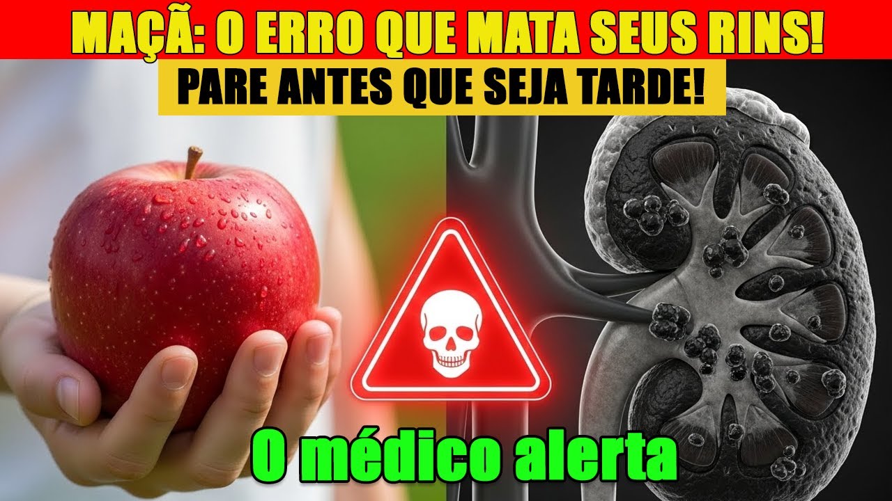 O Erro da Maçã: O Que NINGUÉM Lhe Contou Sobre a Saúde dos Rins 🍎🚫