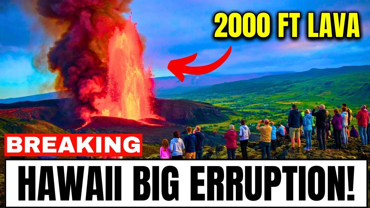 Hawaii's Kilauea RECORD Breaking ERUPTION — 2,000-Foot Lava TOWERS as Hawaii's Changes Accelerate