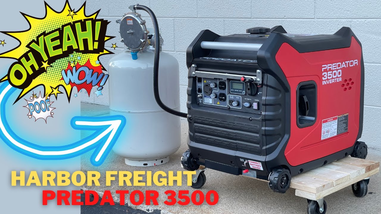 How to Convert and Connect Propane to Harbor Freight Predator 3500 Inverter Generator