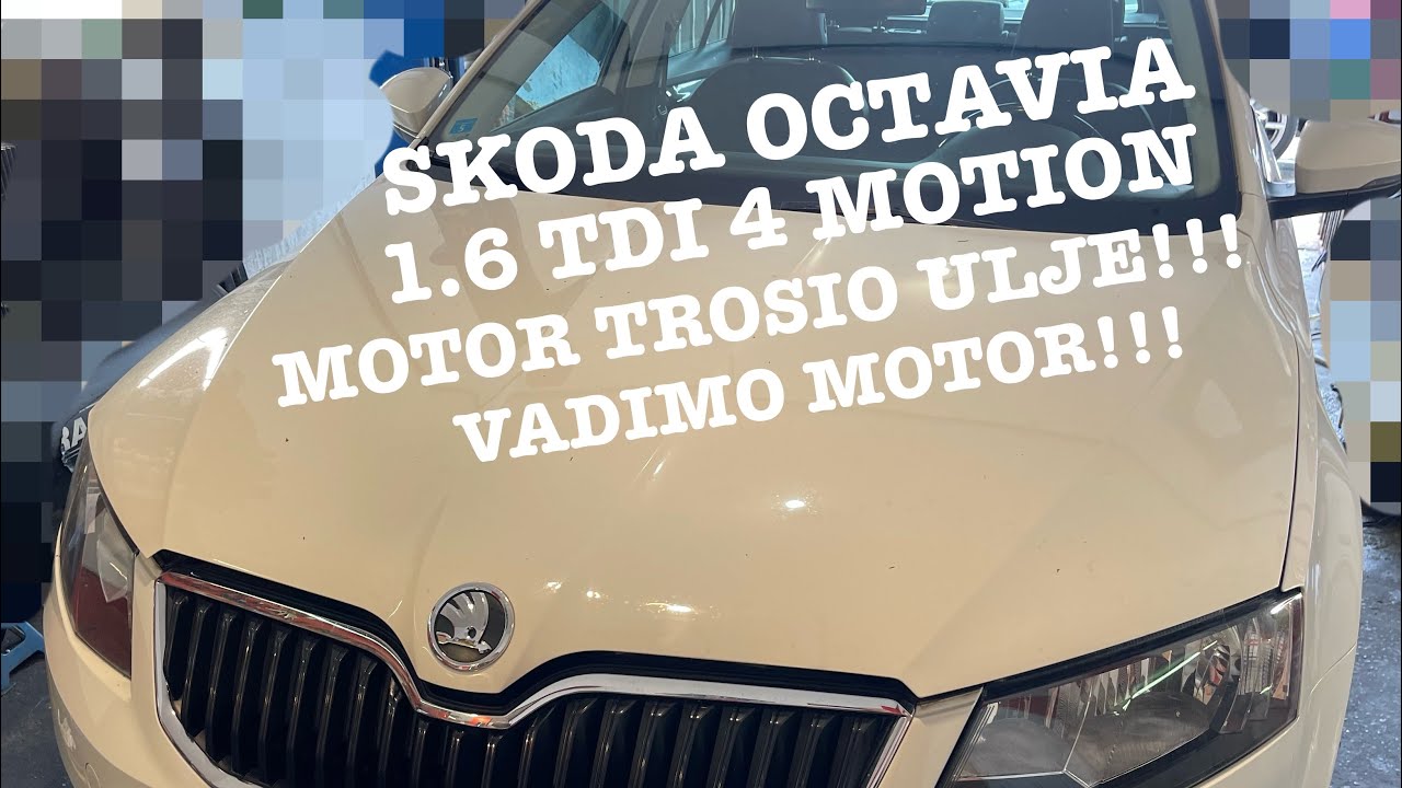SKODA OCTAVIA 1.6 TDI 4MOTION TROSILA SEDMICNO 1L ULJA VADIMO MOTOR!!!
