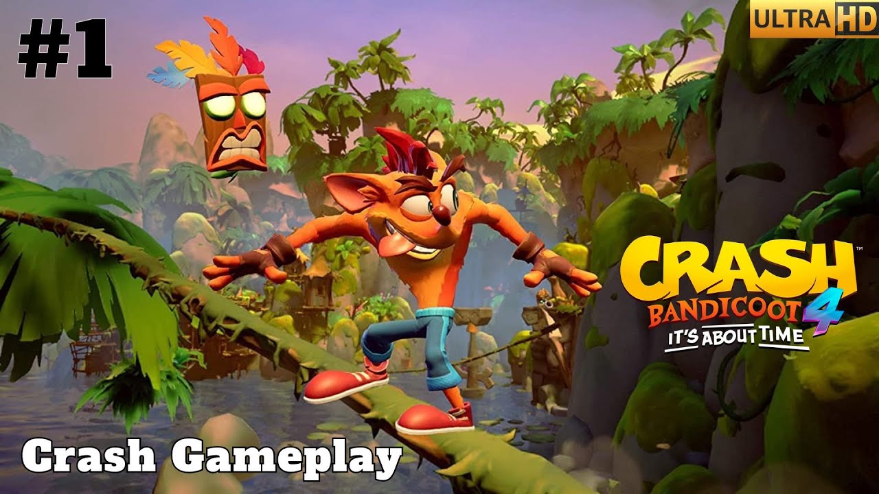 CRASH BANDICOOT 4 IT'S ABOUT TIME - CRASH COMPACTOR #1 Gameplay Walkthrough ULTRA HD