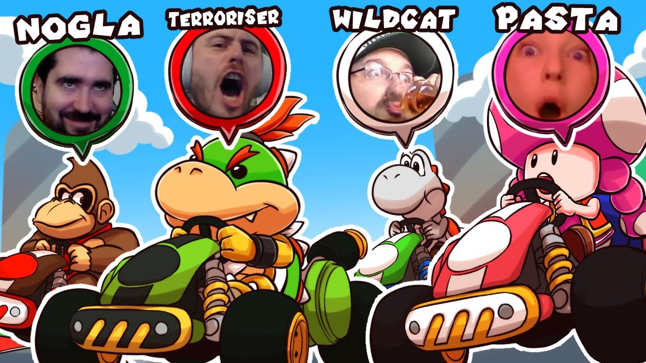 MARIO KART WORLD but we RAGE on Webcams😡