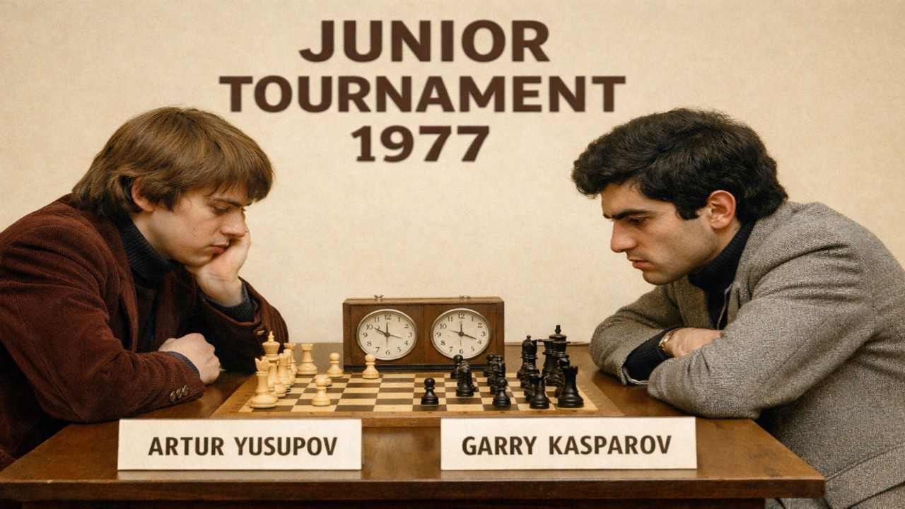 Artur Yusupov vs Garry Kasparov - Junior Turnament, 1977