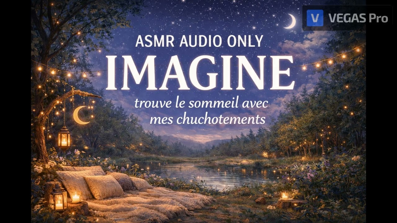 ASMR AUDIO ONLY : IMAGINE, trouve le sommeil avec mes chuchotements