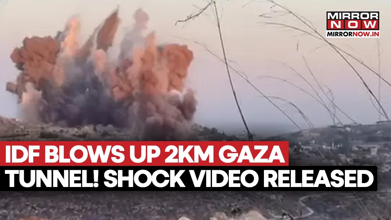 Gaza Tunnel Destroyed: Israel Releases Video Of 2-Km Underground Route Blown Up In South | Watch