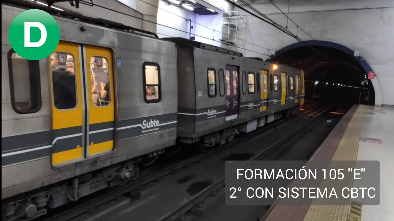 Subte L&iacute;nea D | *SEGUNDO CON CBTC*, Formaci&oacute;n 105 