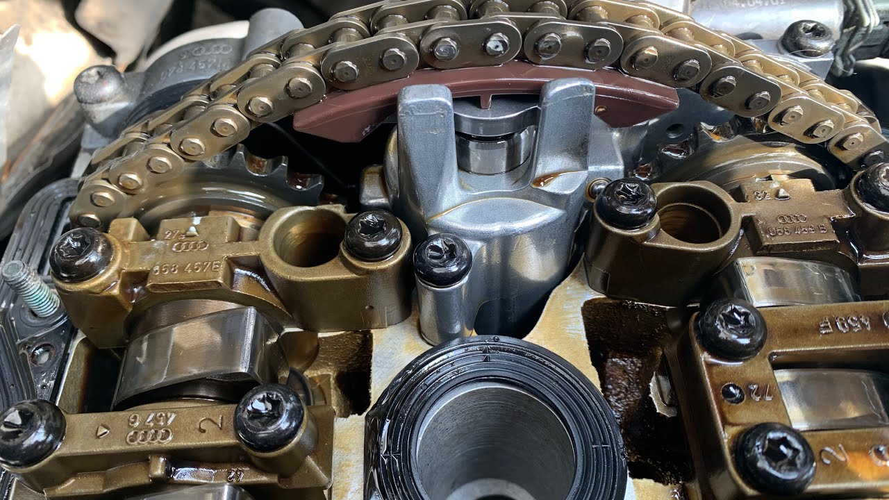 Audi B5S4 P1519 time chain tensioner replaced part2