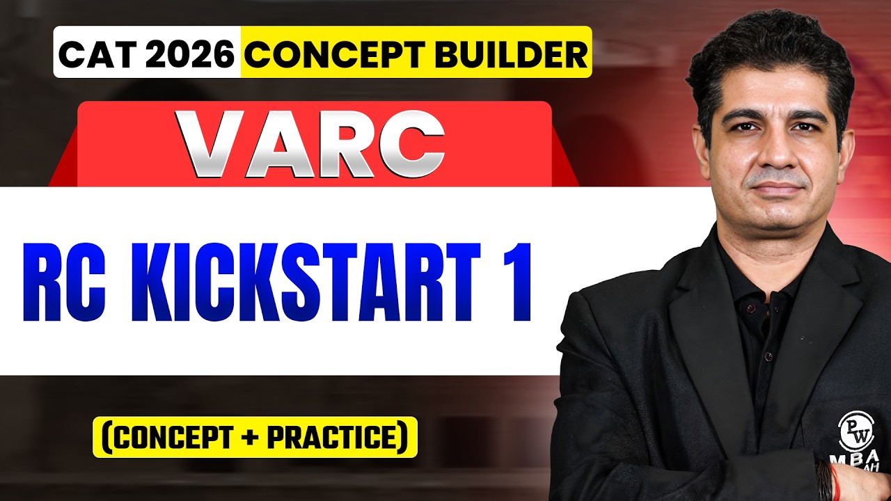 RC Kickstart Ep.1 | VARC for CAT 2026 | Concept + Practice | MBA Wallah English
