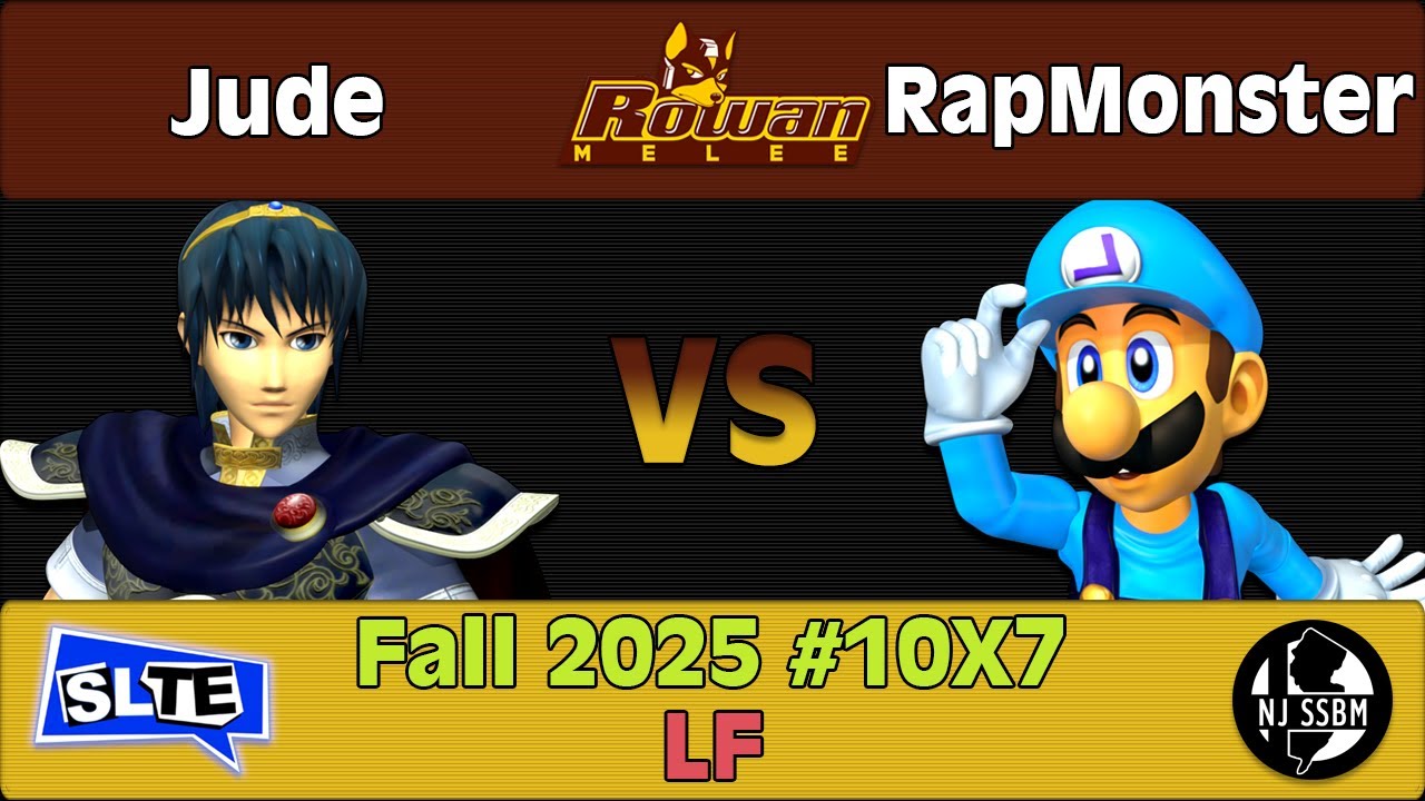 Rowan Fall 2025 #10X7: Jude (Marth) Vs. RapMonster (Luigi) - LF