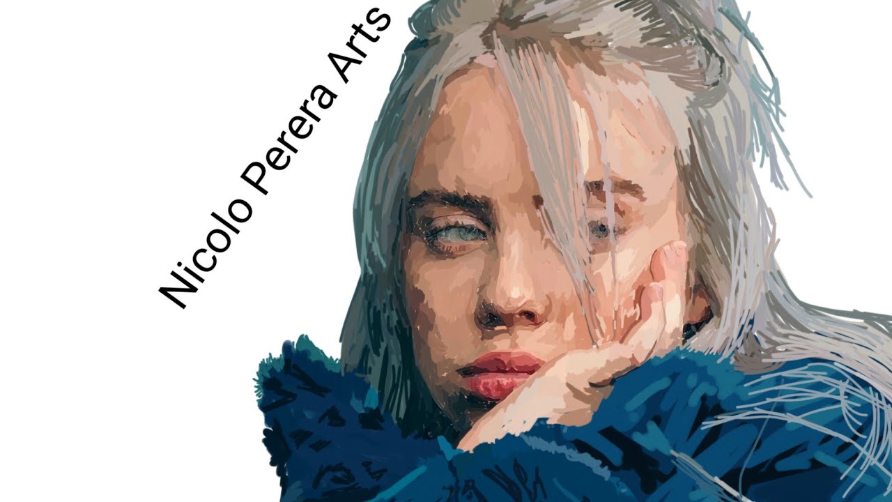 BILLIE EILISH CARTOON DRAWING