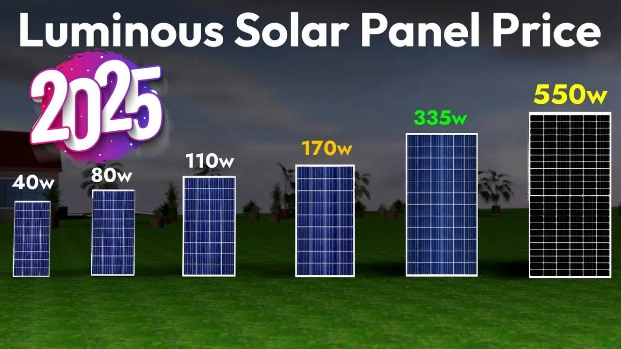 Luminous solar panel price 2026 | Solar panels for home | Best solar panels 2026