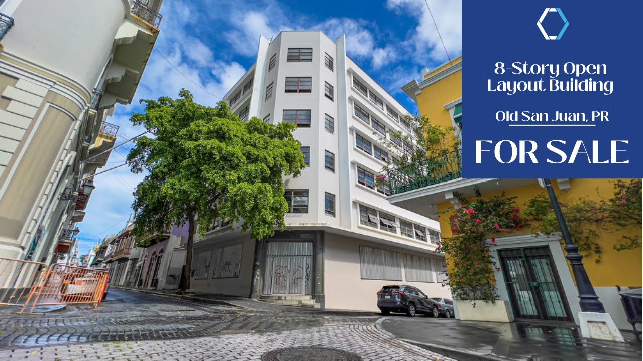 8-Story Open Layout Building in Old San Juan -  FOR SALE