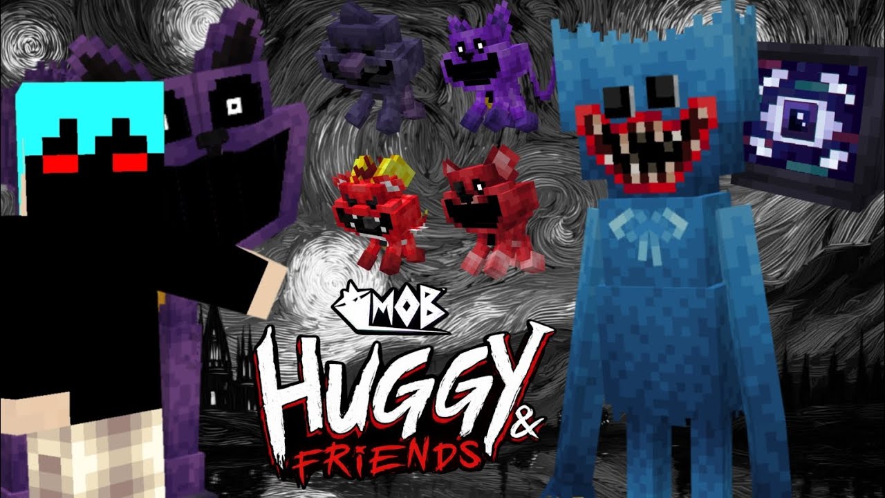 كائنات بوبي بلاي تايم في ماين كرافت 💀🔥 HUGGY & FRIENDS