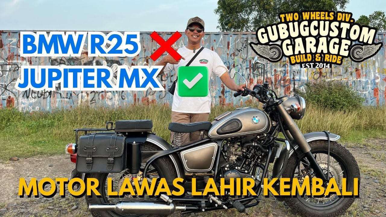TEST RIDE !!! MODIKASI YAMAHA JUPITER MX JADI MOTOR KLASIK GAYA BMW R25
