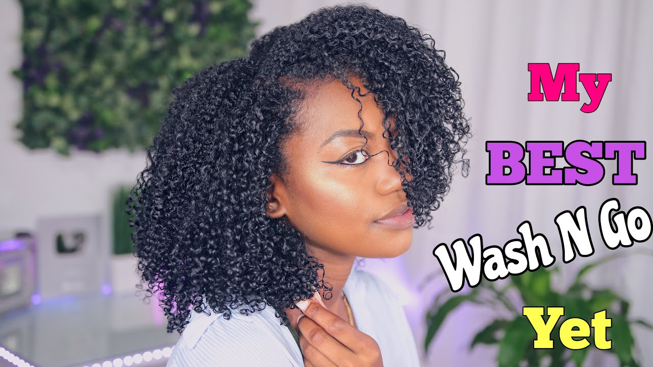 My Best Wash N Go YET SIS!! I did the Shingling Method again