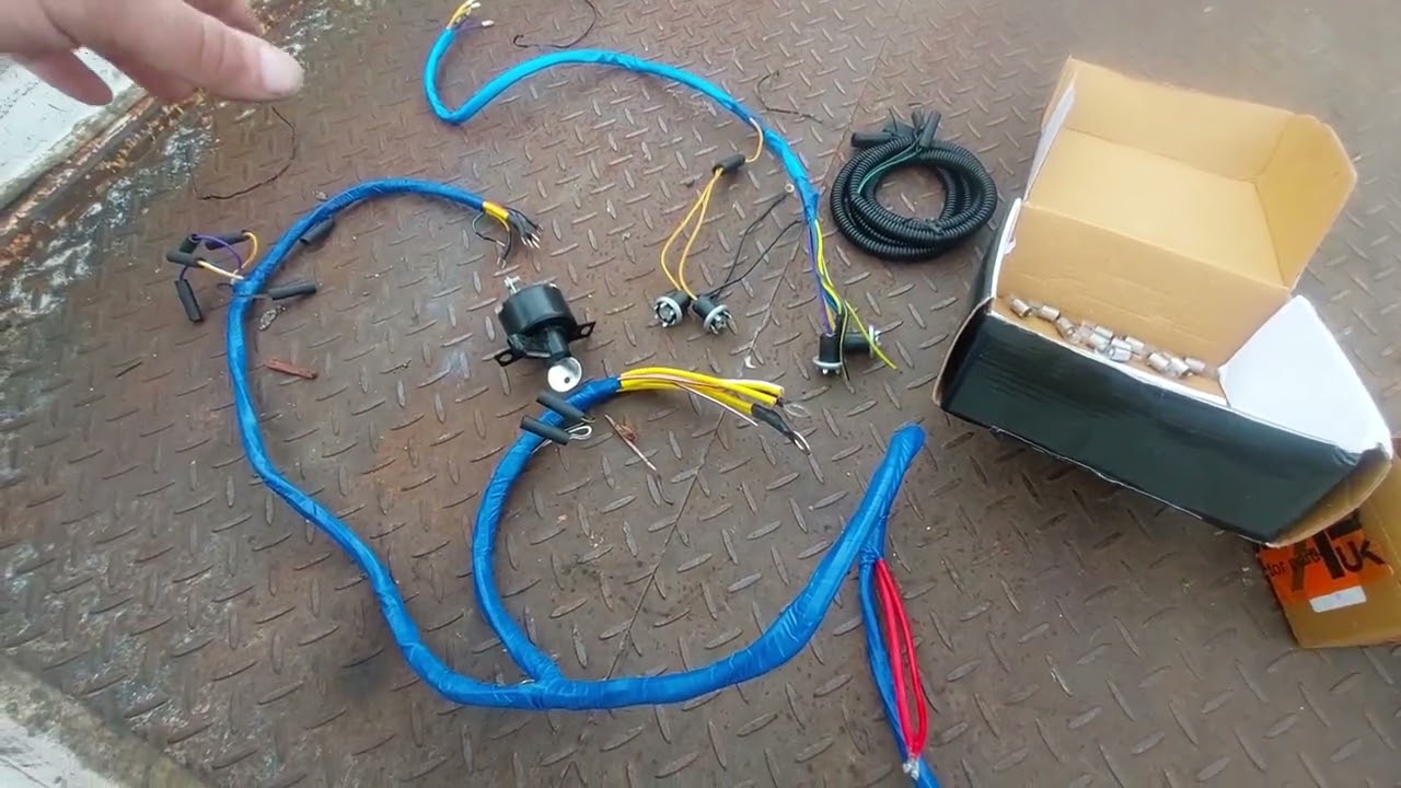 Replacing the wiring on the Fordson power major crane pt21