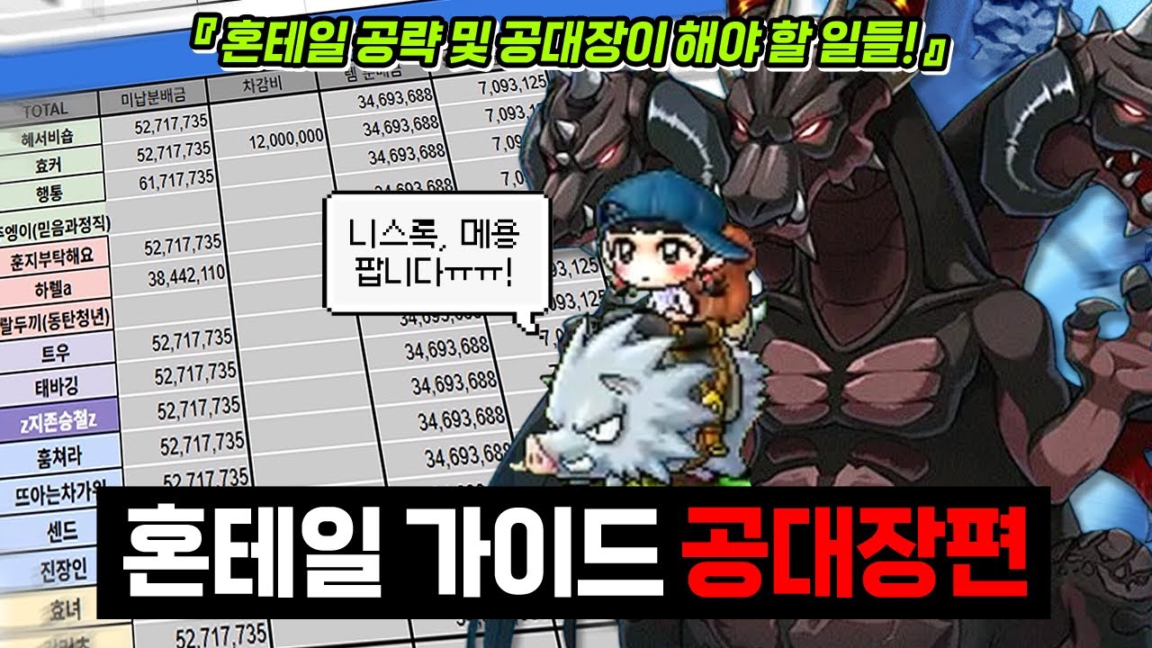 혼테일 공략 & 가이드｜공대장 시점으로 총 정리!