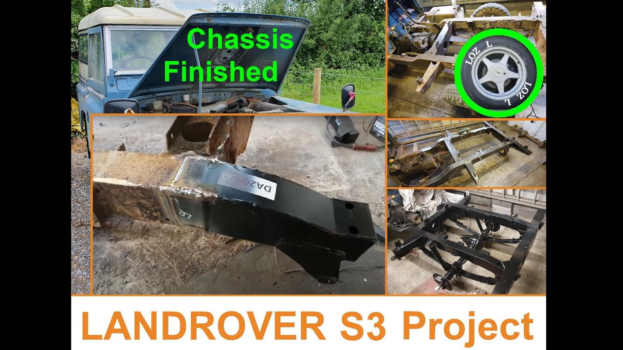 Сварка и покраска шасси Land Rover. - 4 проекта Land Rover Series 3