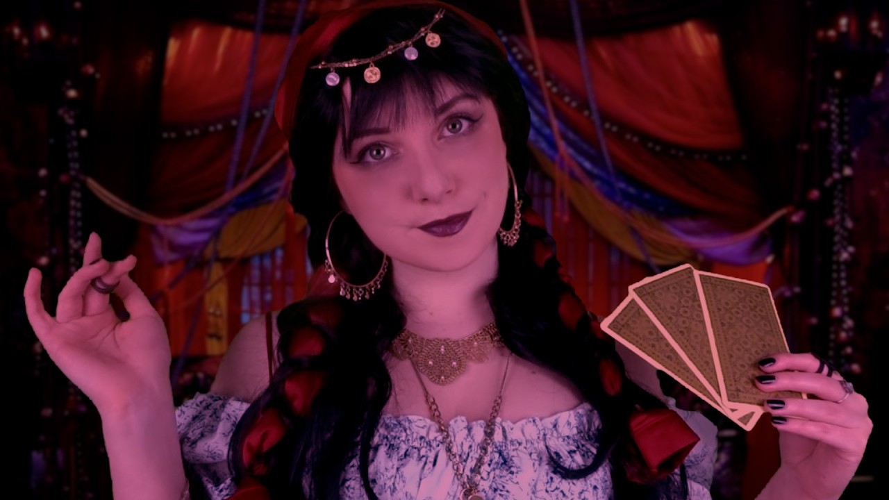 ASMR 🔮 A Visit to the Fortune Teller 🔮 Tarot Cards & Palm Reading
