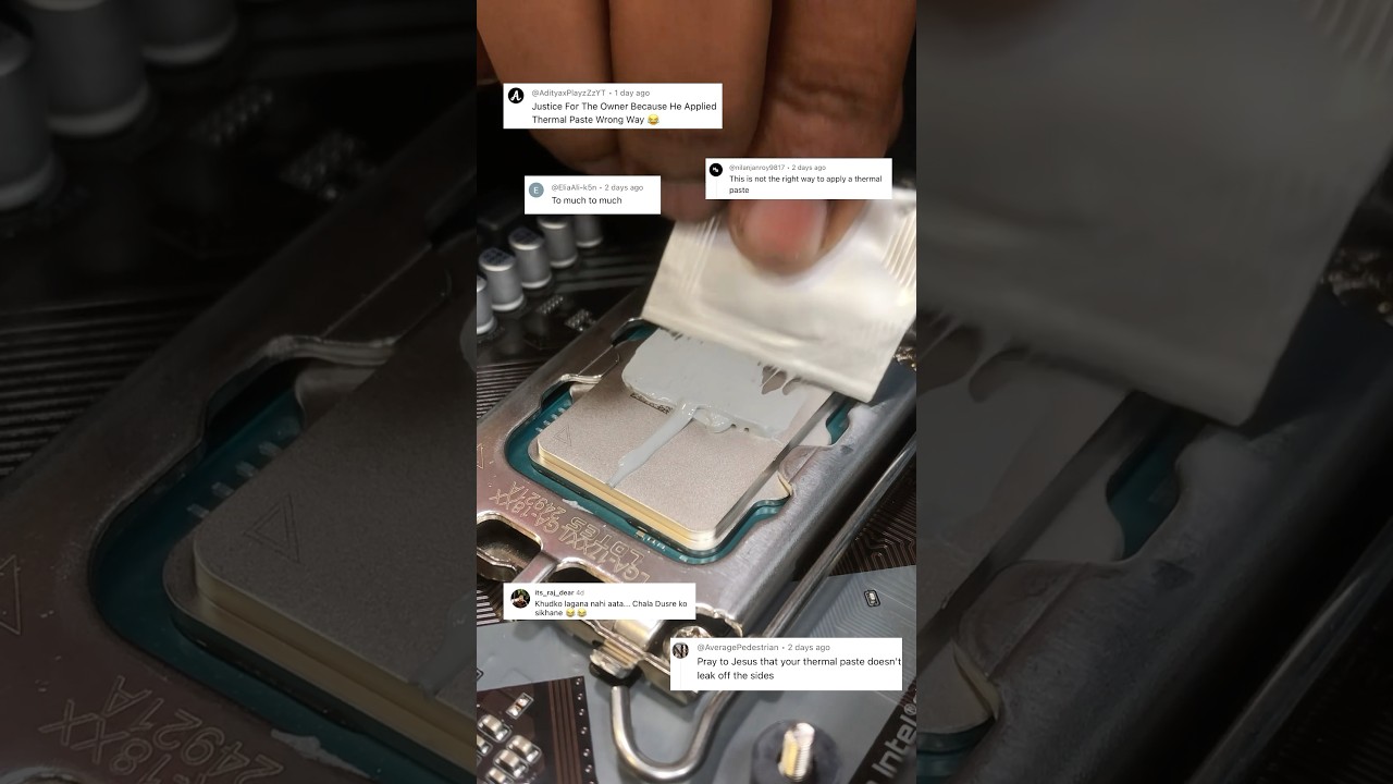 Best way to Apply Thermal paste #shorts