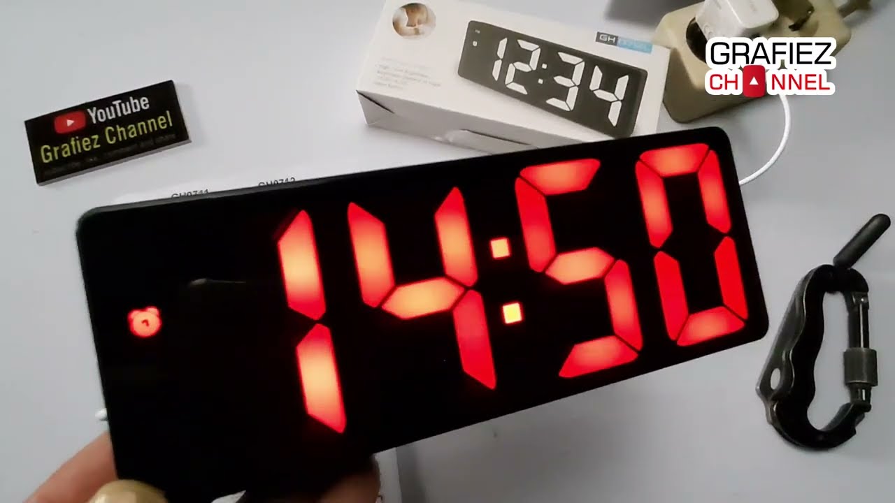 Jam Meja Digital Led Weker | Cara Setting Alarm Digital Clock
